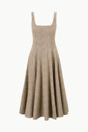 Image WELLS DRESS | MOCHA HERRINGBONE 5 of 5