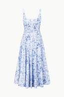 Image WELLS DRESS | PERIWINKLE SKETCHBOOK FLORAL 5 of 5