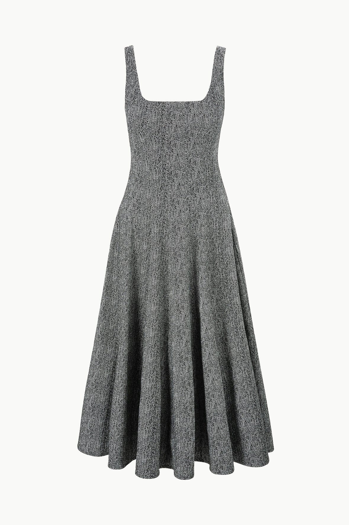 Image WELLS DRESS | TEXTURED HERRINGBONE 5 of 5 and Clicking this image will trigger a zoom pop-up