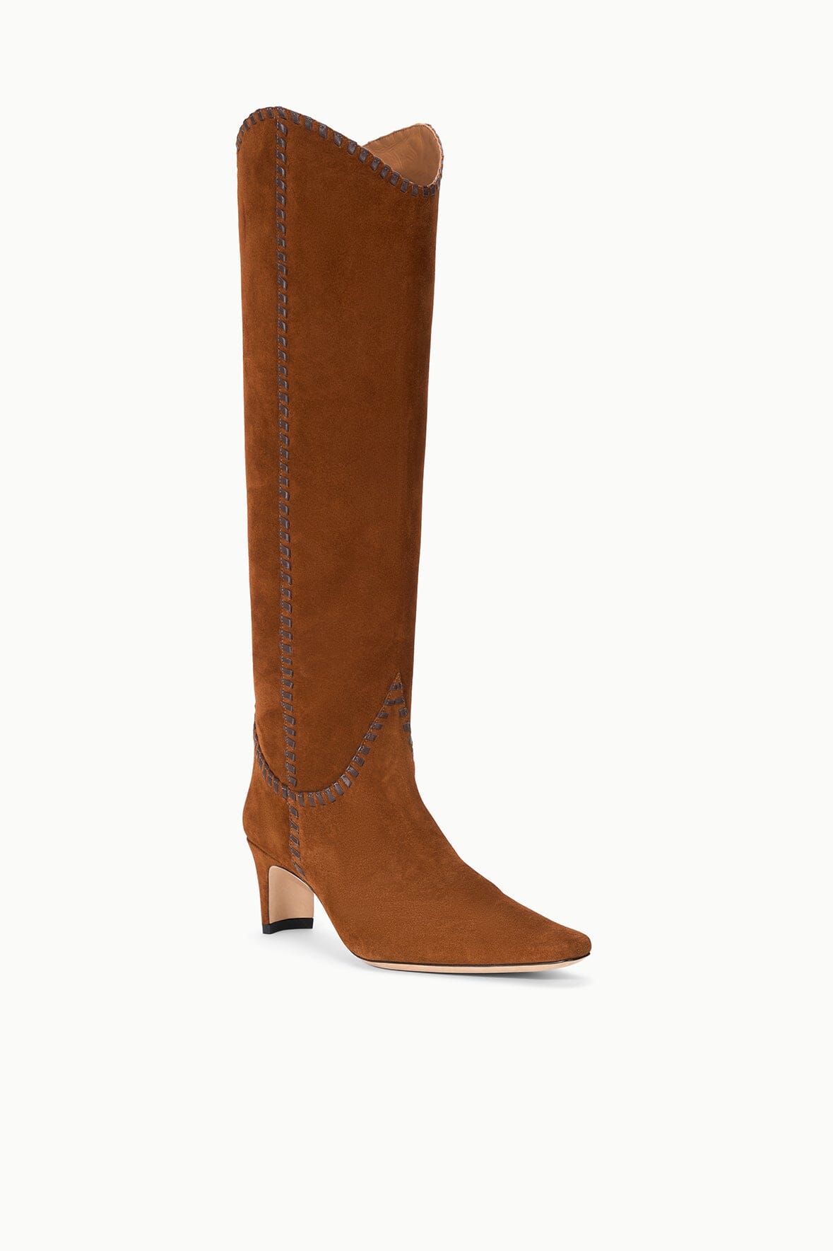 STAUD WESTERN WALLY BOOT TABAC SUEDE ESPRESSO