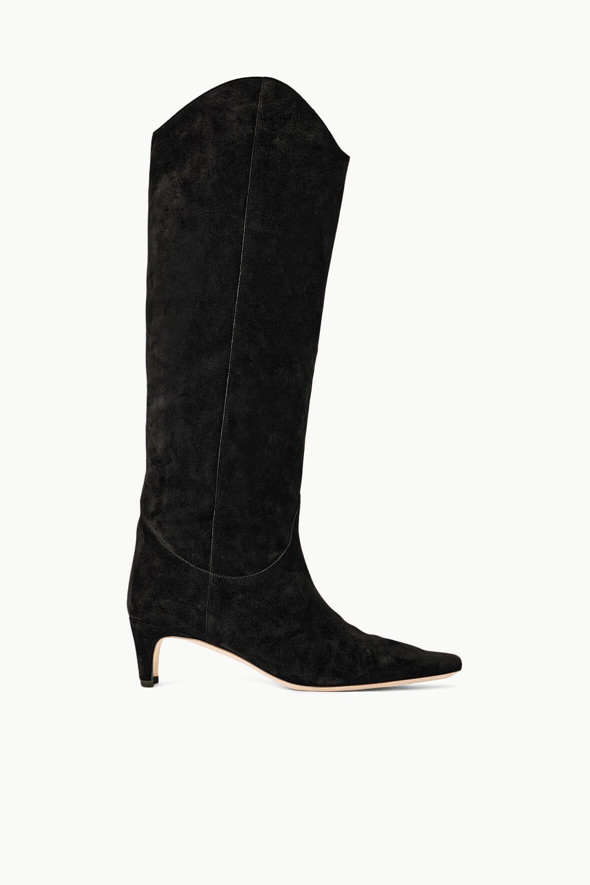 Image WESTERN WALLY BOOT | BLACK SUEDE 1 of 7 and Clicking this image will trigger a zoom pop-up