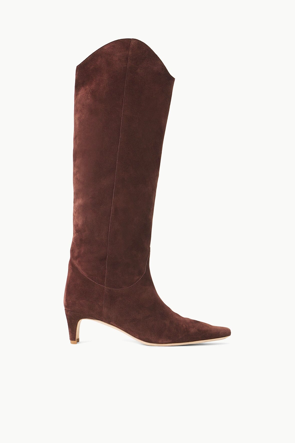 WESTERN WALLY BOOT MAHOGANY SUEDE