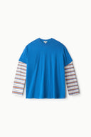 WILLIAM TEE | BLUE MOJAVE STRIPE