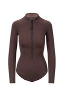 Image WIPEOUT RASH GUARD | DARK CHOCOLATE 6 of 6