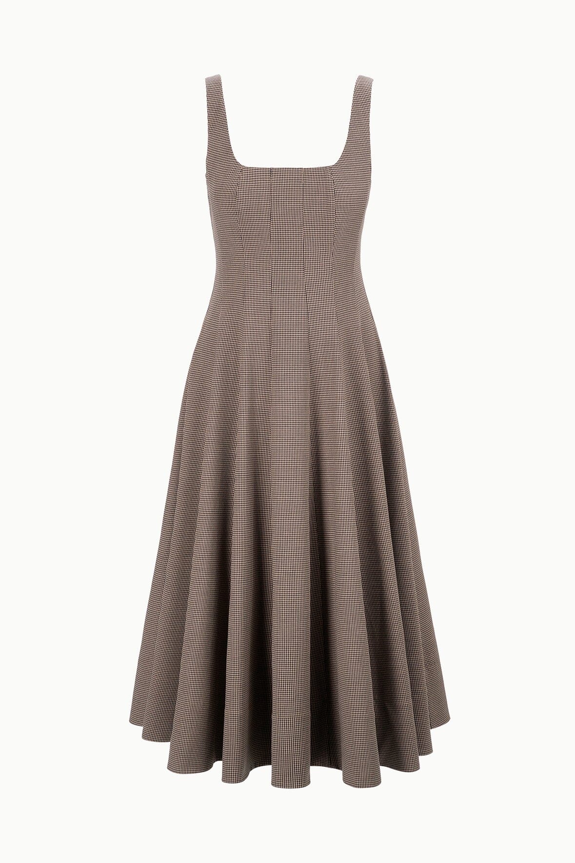 staud brown wells dress STAUD, Short Sleeve Wells Dress in Earth, Size 6
