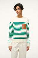 Image SUNSET SWEATER | VERT BRETON STRIPE 1 of 5