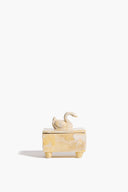 SWAN TRINKET BOX | NATURAL YELLOW GLAZE NATURAL YELLOW GLAZE