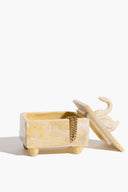 SWAN TRINKET BOX | NATURAL YELLOW GLAZE NATURAL YELLOW GLAZE