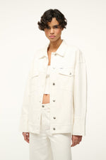 STAUD + WRANGLER THE BIGGEST JEAN JACKET | WHITE