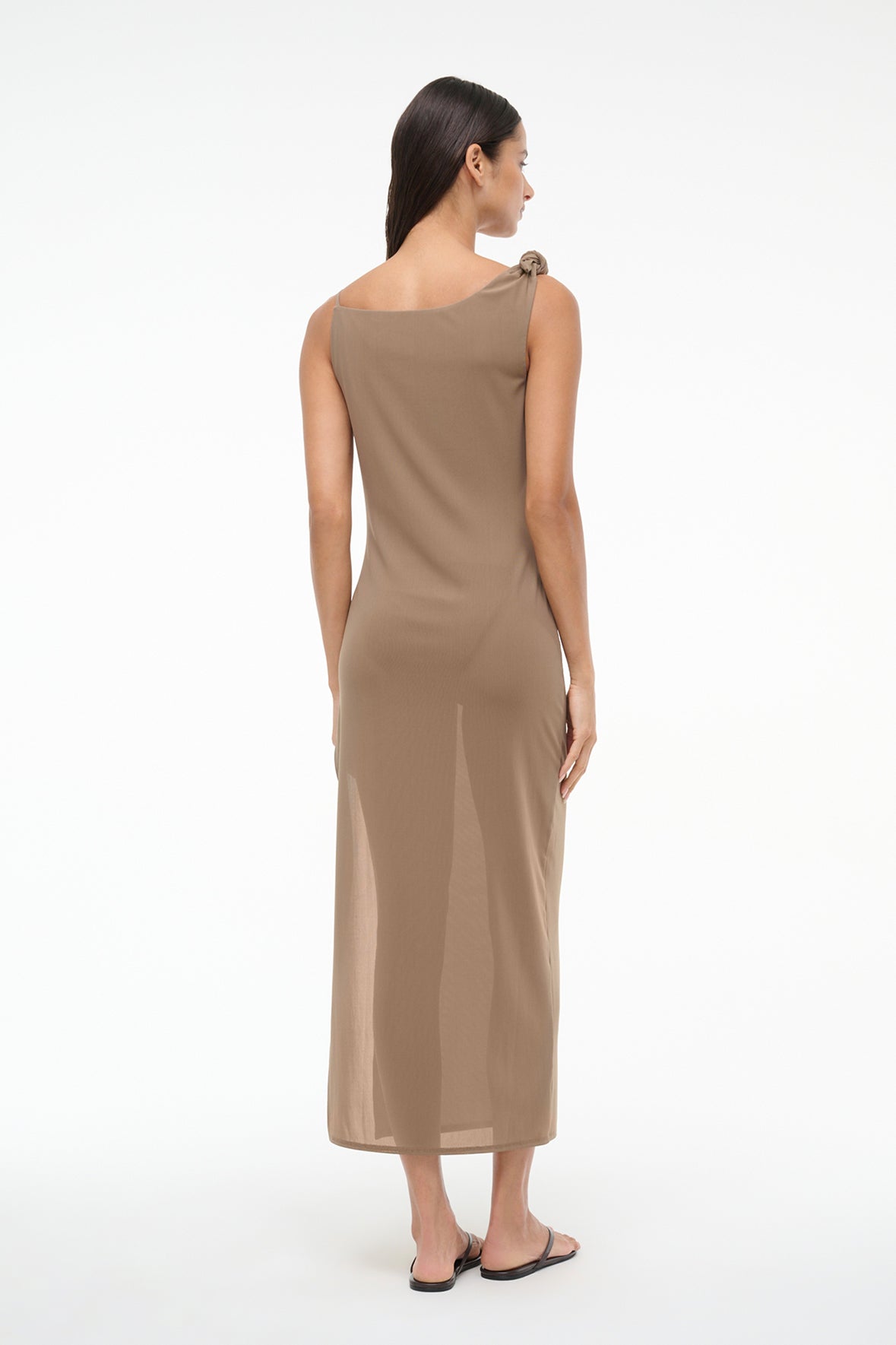 Image VIENNA COVERUP DRESS | TAUPE 4 of 6 and Clicking this image will trigger a zoom pop-up