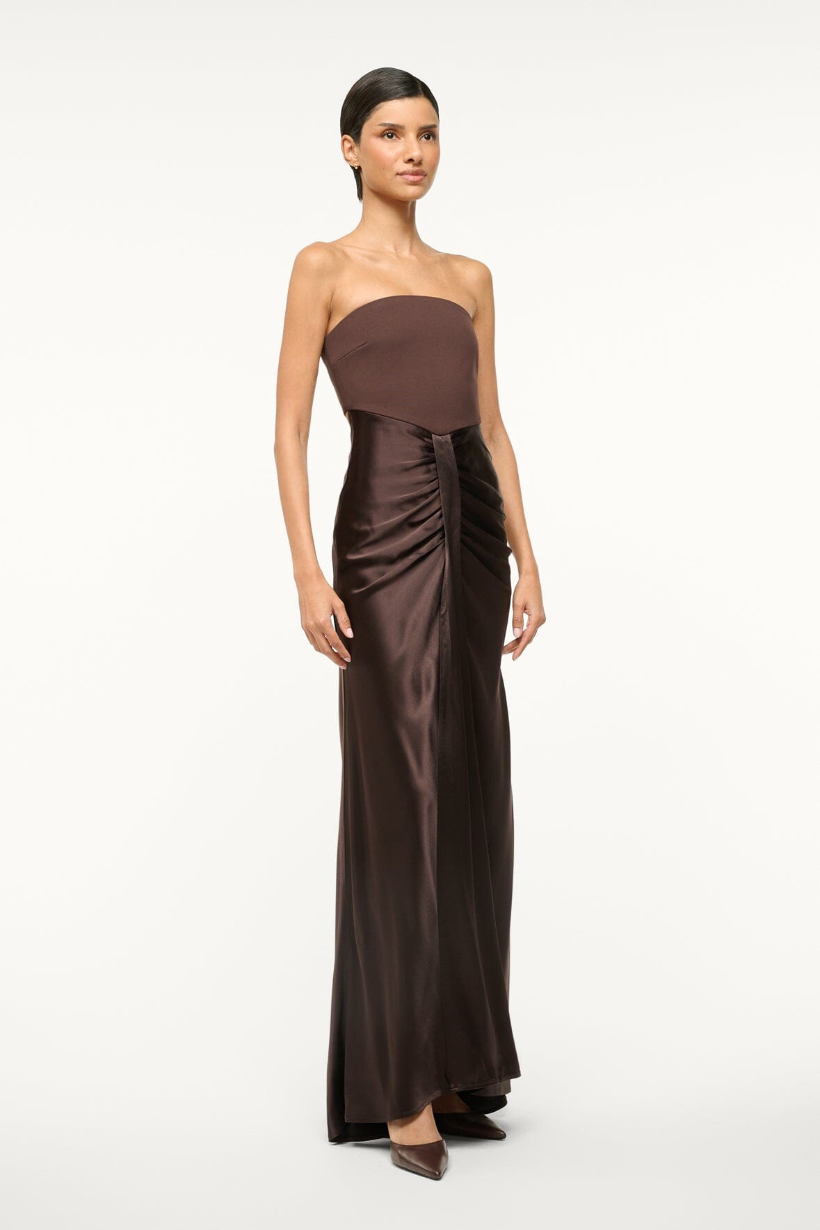 Image WAYFARING DRESS | DARK CHOCOLATE 2 of 5 and Clicking this image will trigger a zoom pop-up