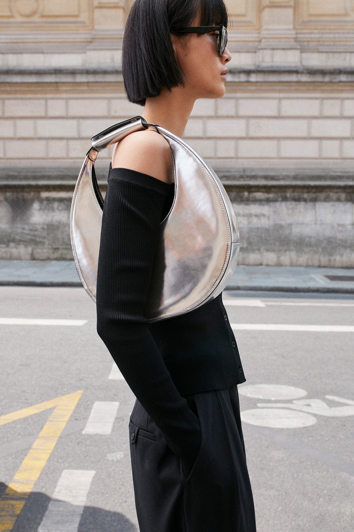 MOON BAG CHROME