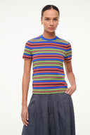 Image WEEKEND CREW TEE | SPECTRUM STRIPE 2 of 4
