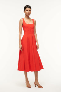 WELLS DRESS | RED ROSE