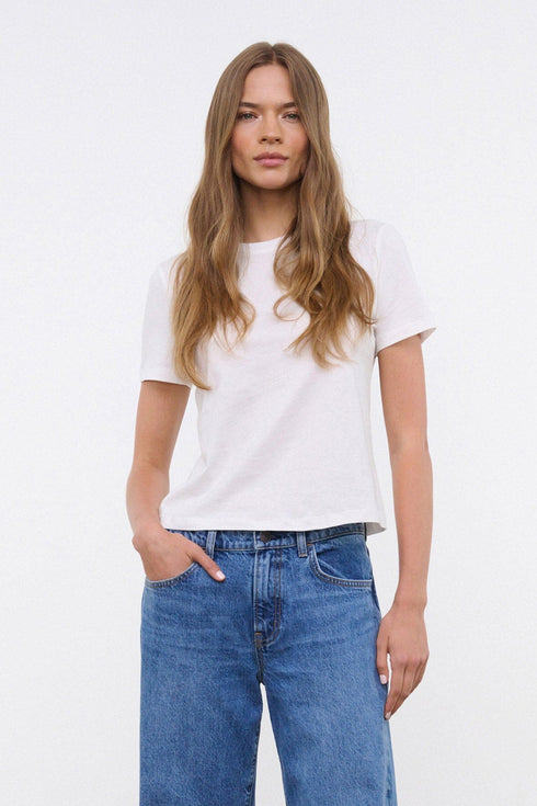 Go to CREW NECK T SHIRT WHITE view 1