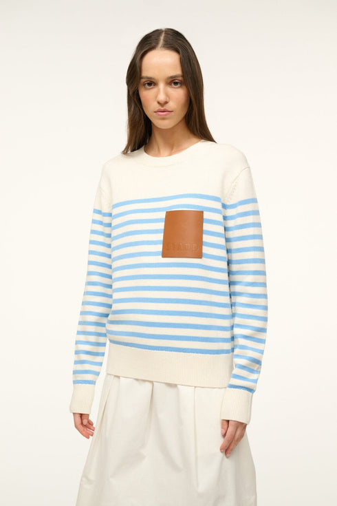 Go to SUNSET SWEATER AZURE BRETON STRIPE view 1