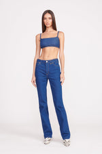 STAUD + WRANGLER THE STRAIGHT CUT JEAN | DARK RINSE