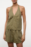 CORSO LINEN TOP | PORTO STRIPE