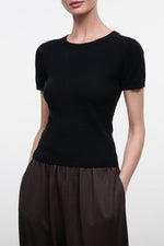 EASY CASHMERE TEE | BLACK