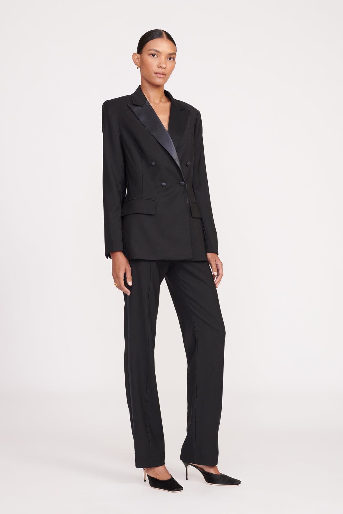 Buy Black Slim Tuxedo Suit Trousers from Next USA