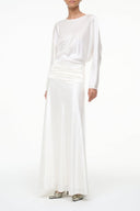 FREDA SILK DRESS | IVORY