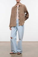 JOSETTE SUEDE SHIRT | DUNE