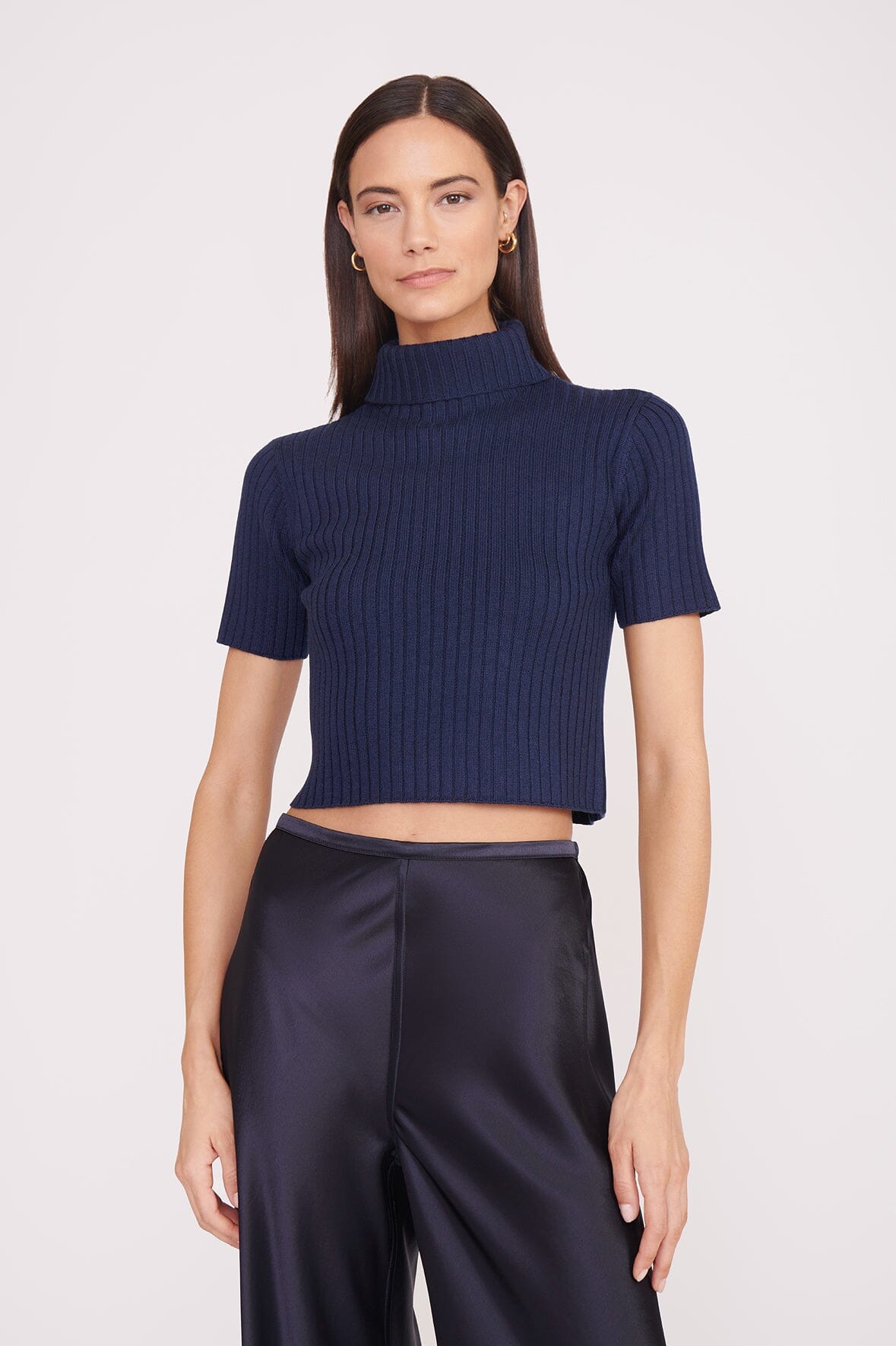 Image LILOU SWEATER | NAVY 1 of 4 and Clicking this image will trigger a zoom pop-up