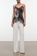 LINA SILK TOP | TAPESTRY NOIR
