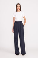 Image LUISA PANT | NAVY PINSTRIPE 1 of 5