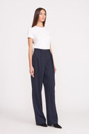 Image LUISA PANT | NAVY PINSTRIPE 3 of 5