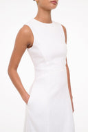 Image MARTINE LINEN DRESS | WHITE 4 of 5