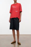 MATEO black bermuda shorts with knee-length relaxed fit