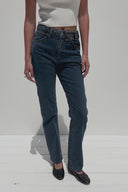 Image STAUD + WRANGLER THE EVERYDAY JEAN | MID BLUE 5 of 7