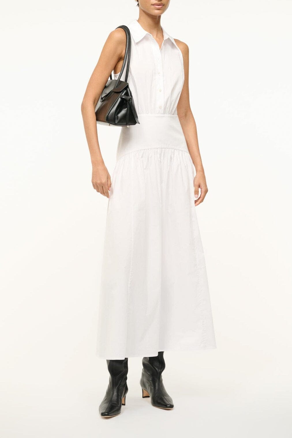 Staud Romy Dress White