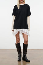 WILLIAM TEE | BLACK ECRU