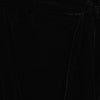 Black suede boot fabric texture close-up