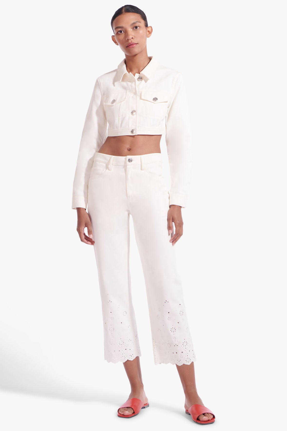 White Noelie Pant main image 1
