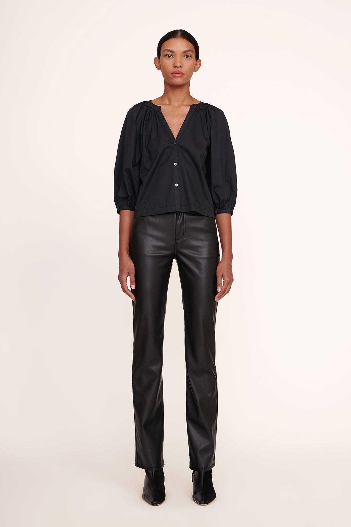 STAUD Tops - Button-down, Knit Top, Satin Top, Poplin Top