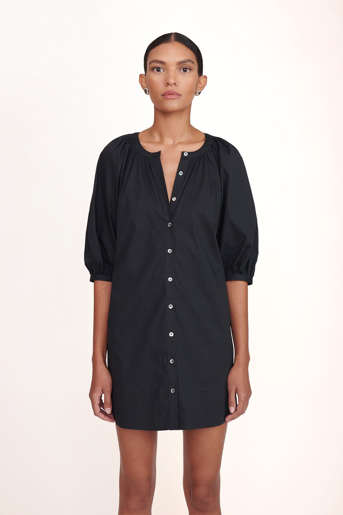 staud vincent dress black LoveShackFancy Girls' Venta Dress - Big Kid - Black main image 0