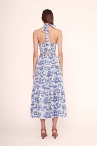 SMOCKED KAI TOP | BLUE TOILE