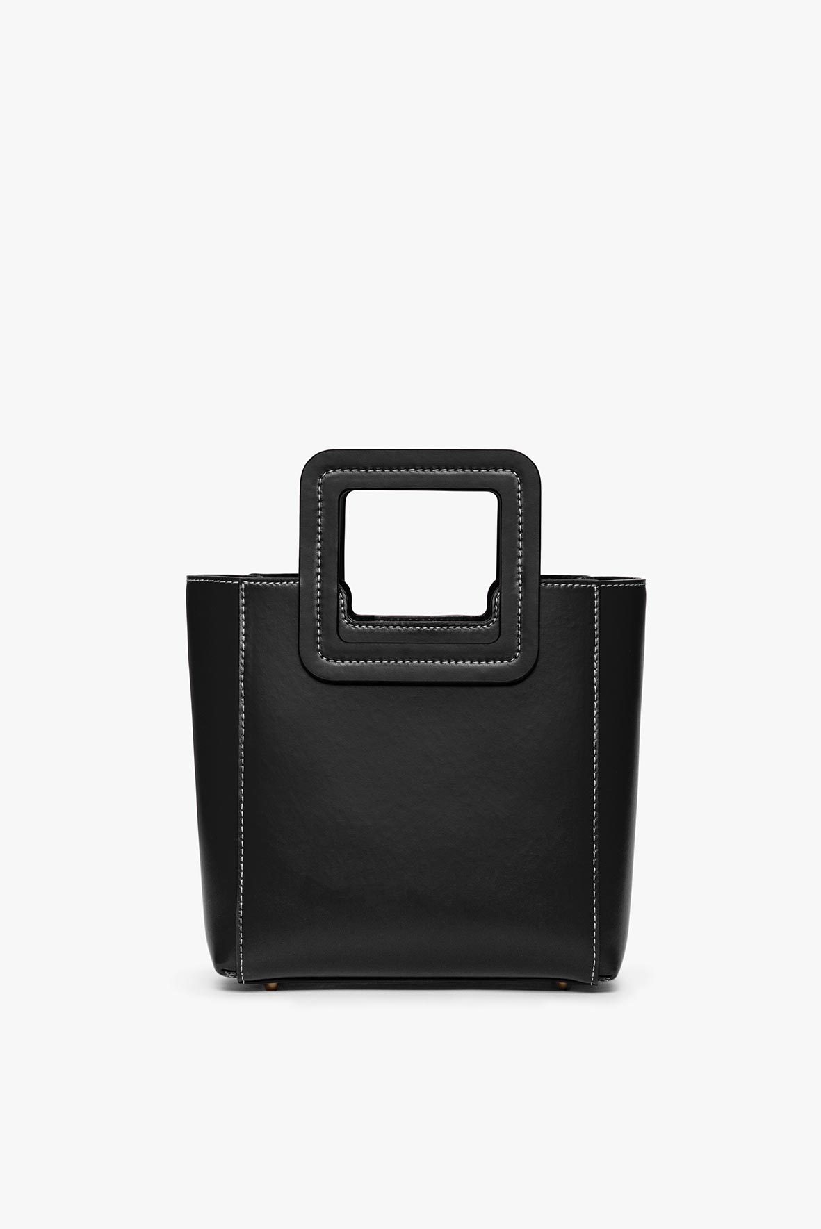 MINI SHIRLEY LEATHER BAG | BLACK