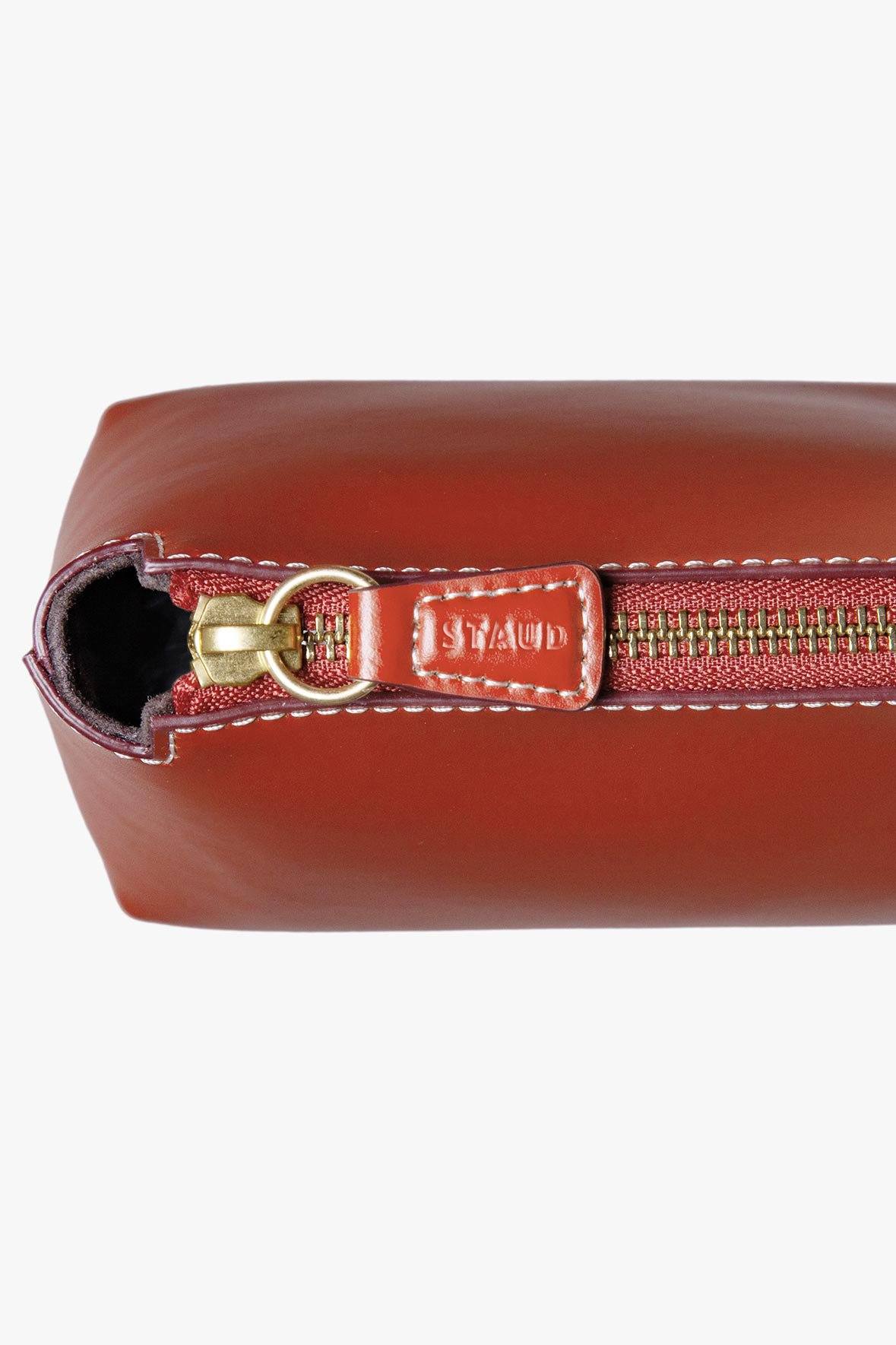 MINI SHIRLEY LEATHER BAG | COGNAC