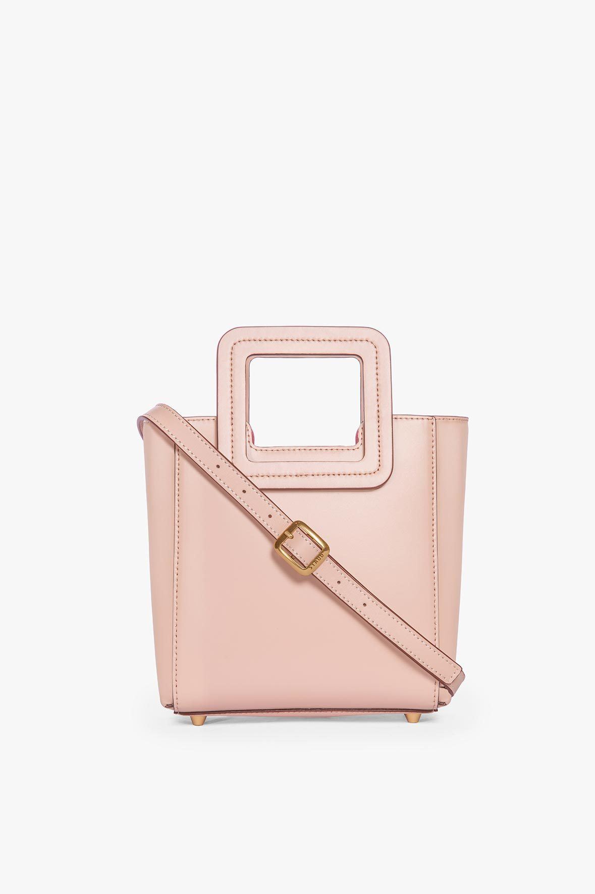 MINI SHIRLEY LEATHER BAG BLUSH