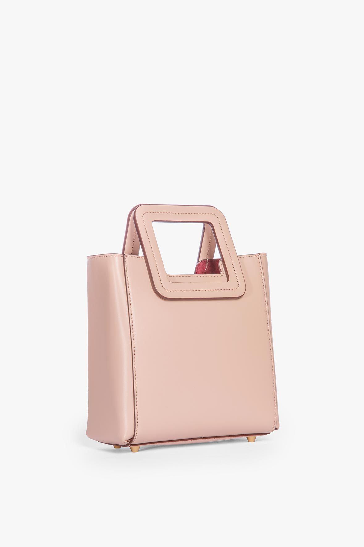 MINI SHIRLEY LEATHER BAG BLUSH