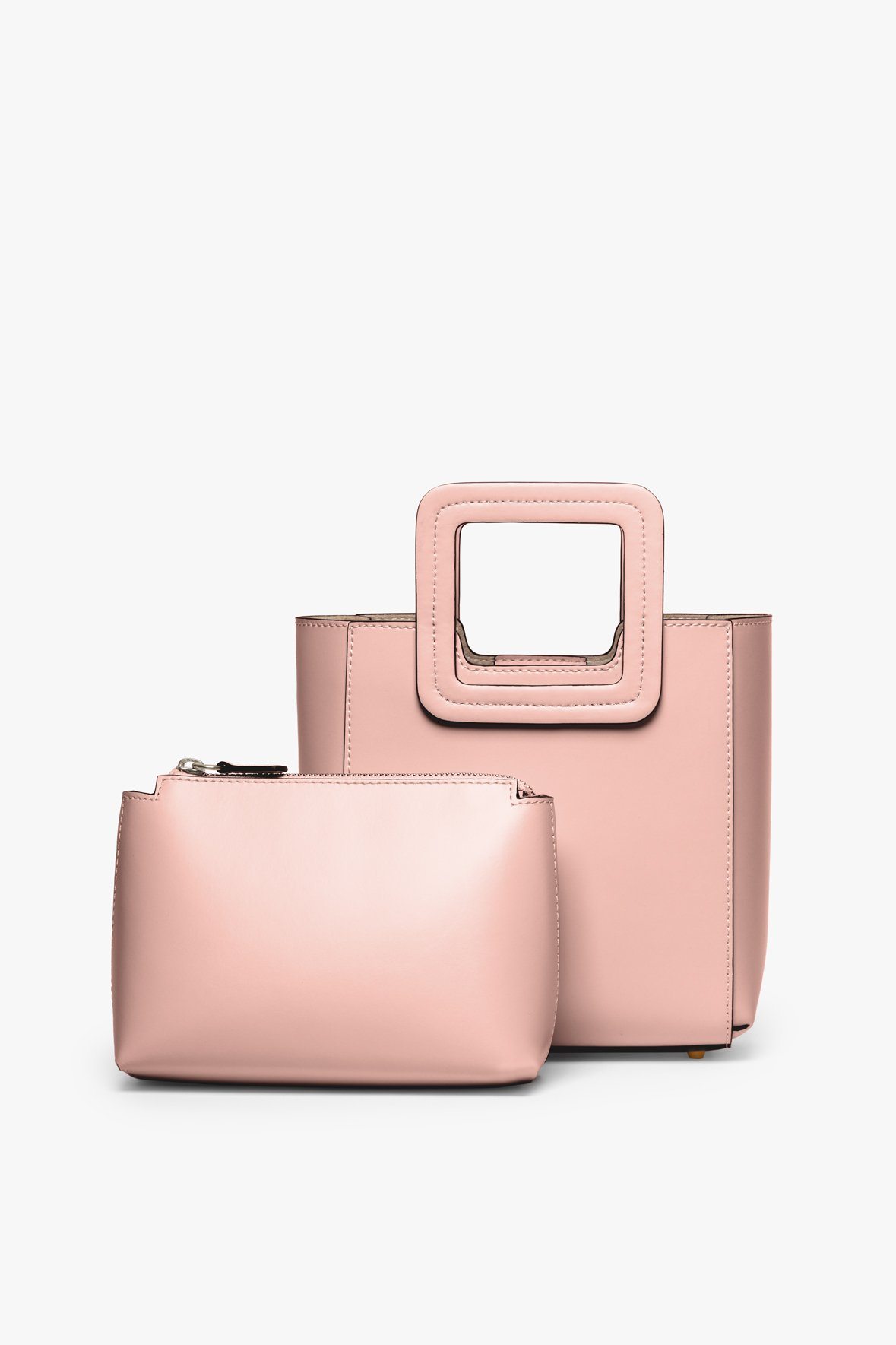 Blush pink hot sale leather bag