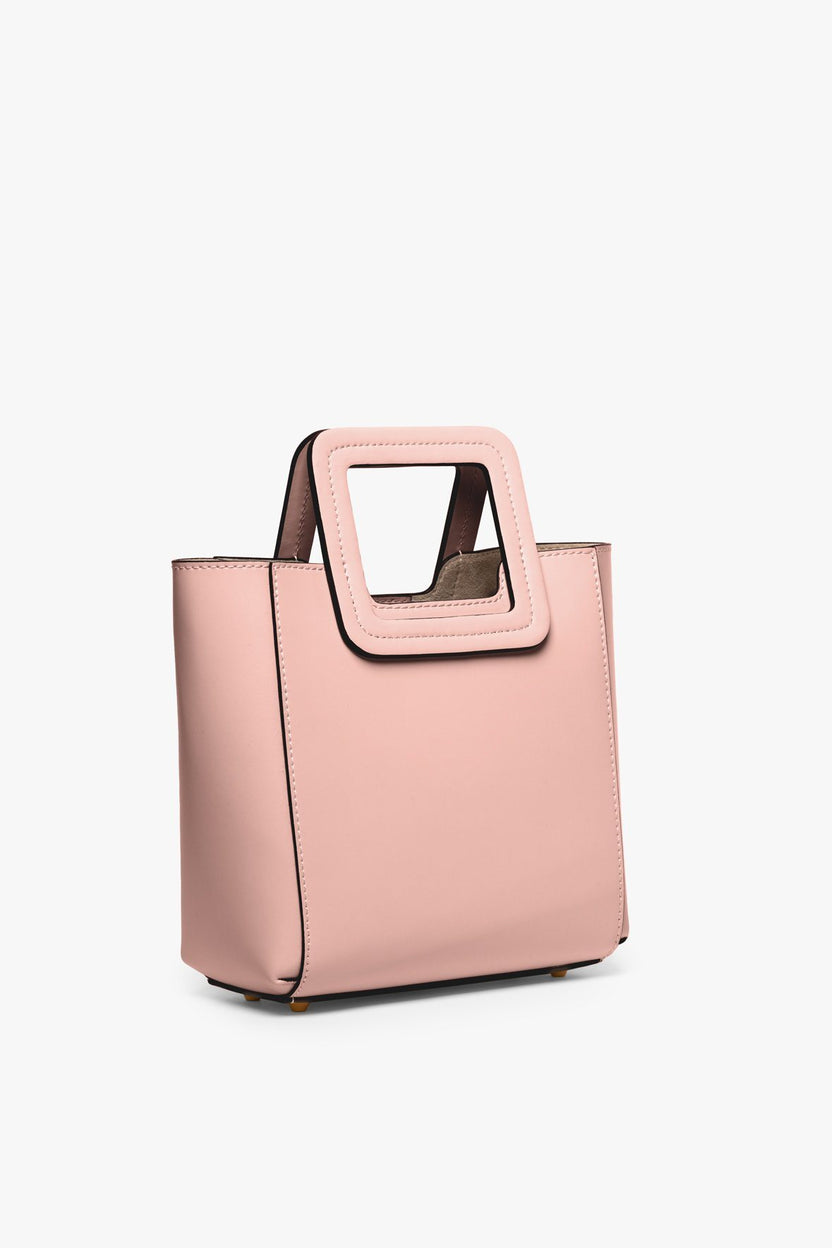 Blush Staud Mini Shirley Bag White Staud Mini Shirley Leather Bag