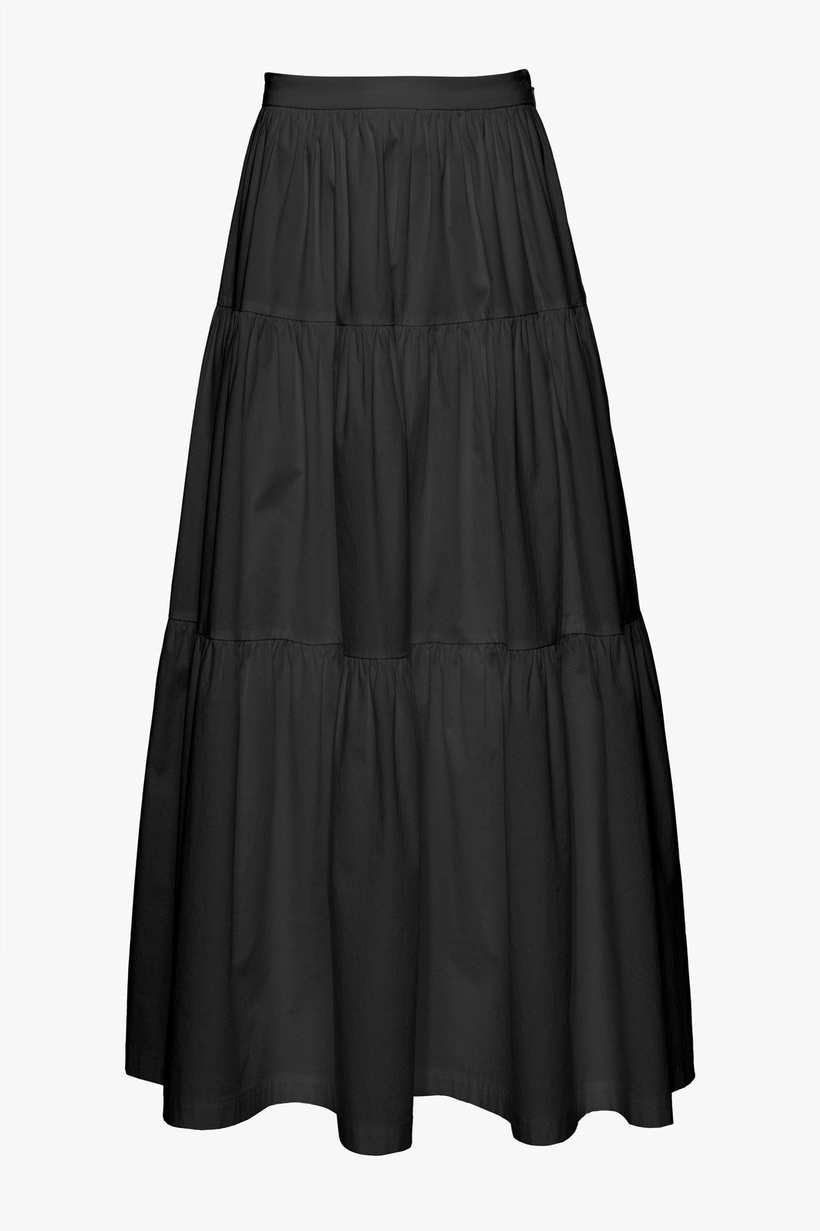 Tiered skirt 2025 in black