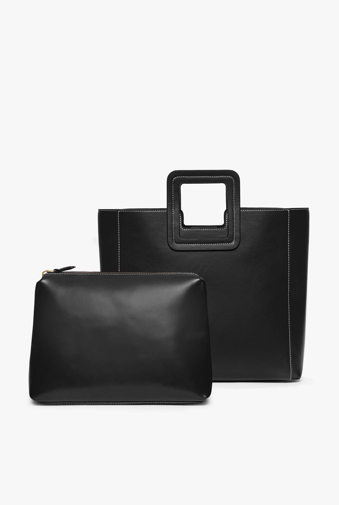 Staud Shirley Mini Leather Tote Bag