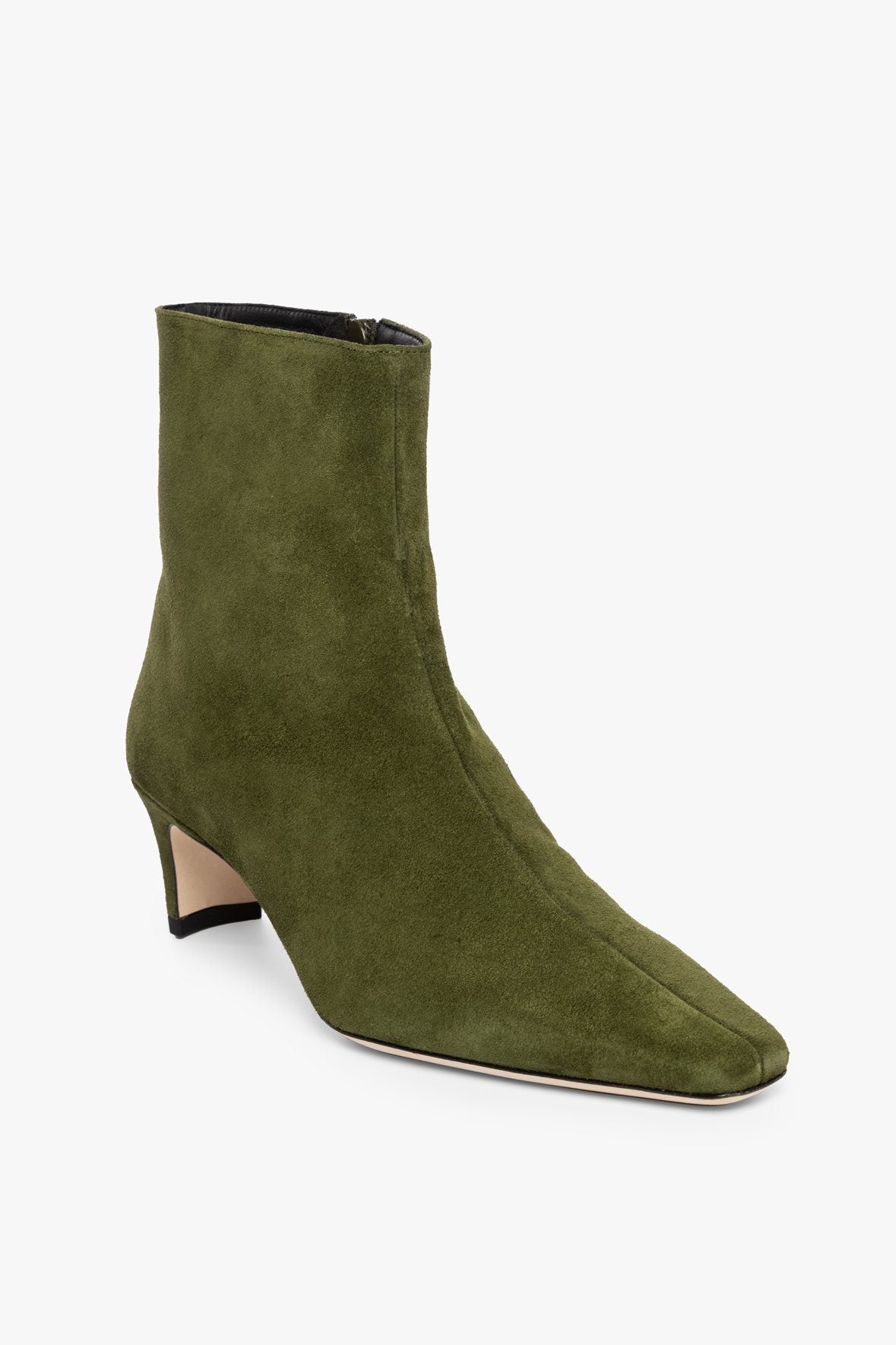 Olive suede 2025 ankle boots