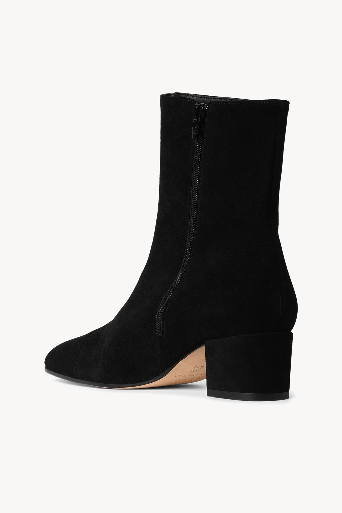 STAUD AIMEE SHORT BOOT BLACK SUEDE